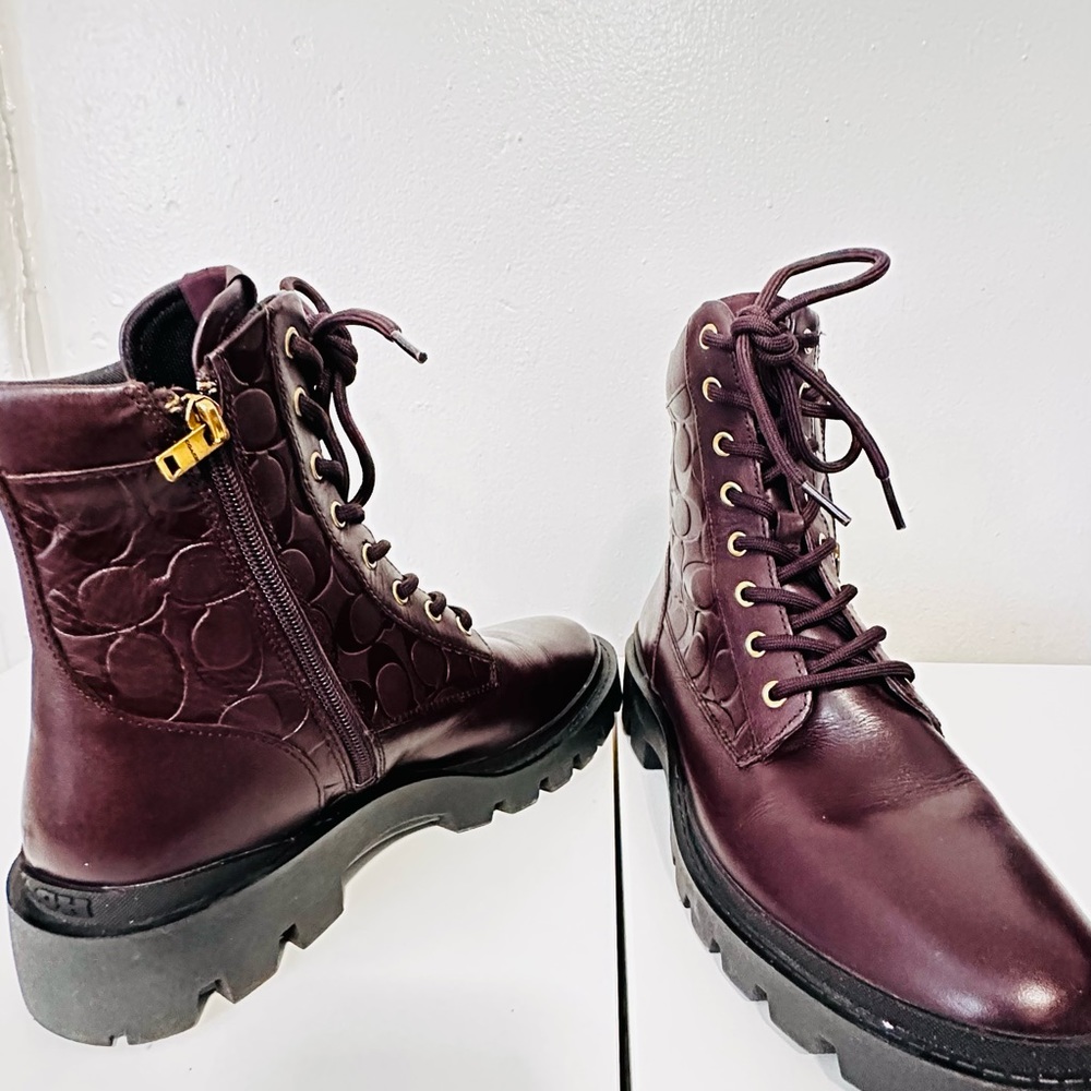 Coach Burgundy Boots: Elevate Your Style Game! - Picture 8 of 8
